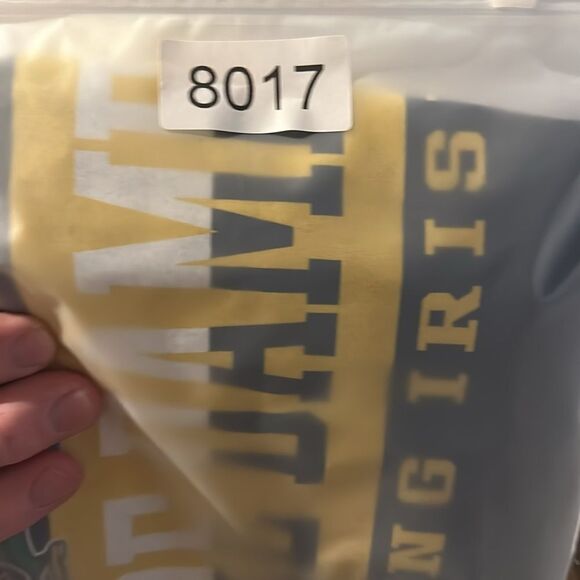 NWT Captivating Blue Notre Dame Fighting Irish Graphic Long Sleeve Tee Shirt - L - Picture 7 of 7